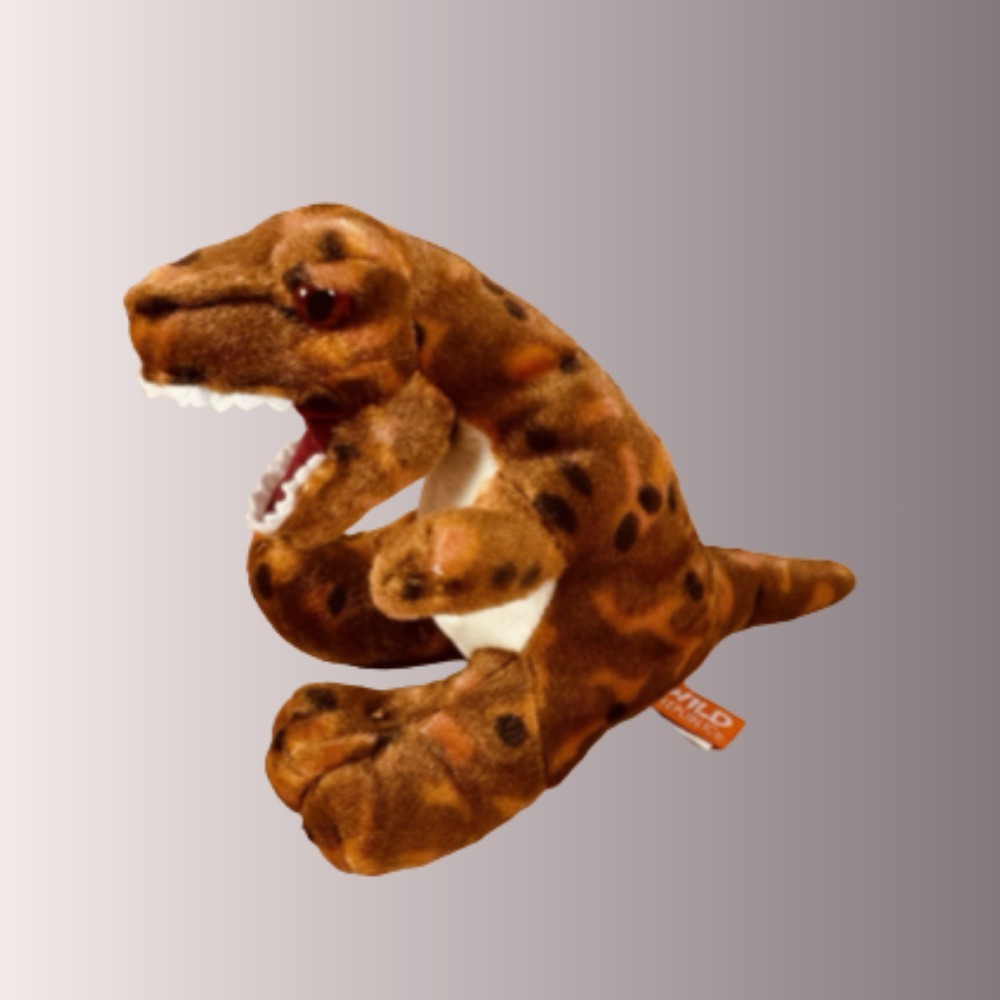 Wild Republic TRex Plush Stuffed Animal Toy Brown Tyranosaurus Dinosaur 11 inch